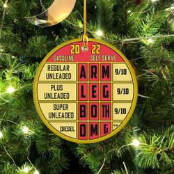 2022 Christmas Gas Price Funny Gasoline Ornament Gift Tree Decor Perfect And Unique Gifts For Family On Christmas