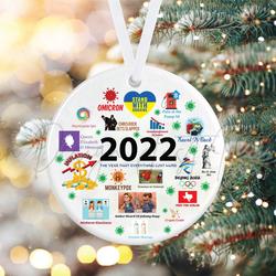 2022 Commemorative Christmas Ornament Gifts Perfect And Unique Gifts For Family On Christmas