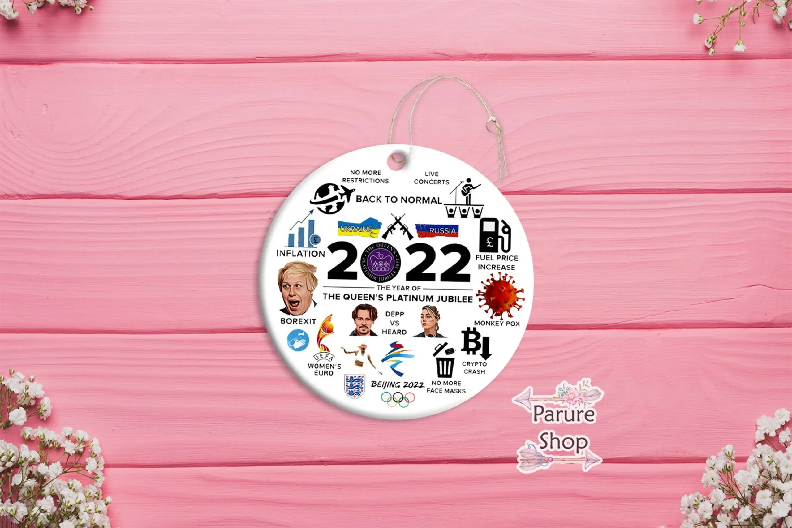 2022 Events And Happenings Christmas Ornament Perfect And Unique Gifts For Family On Christmas