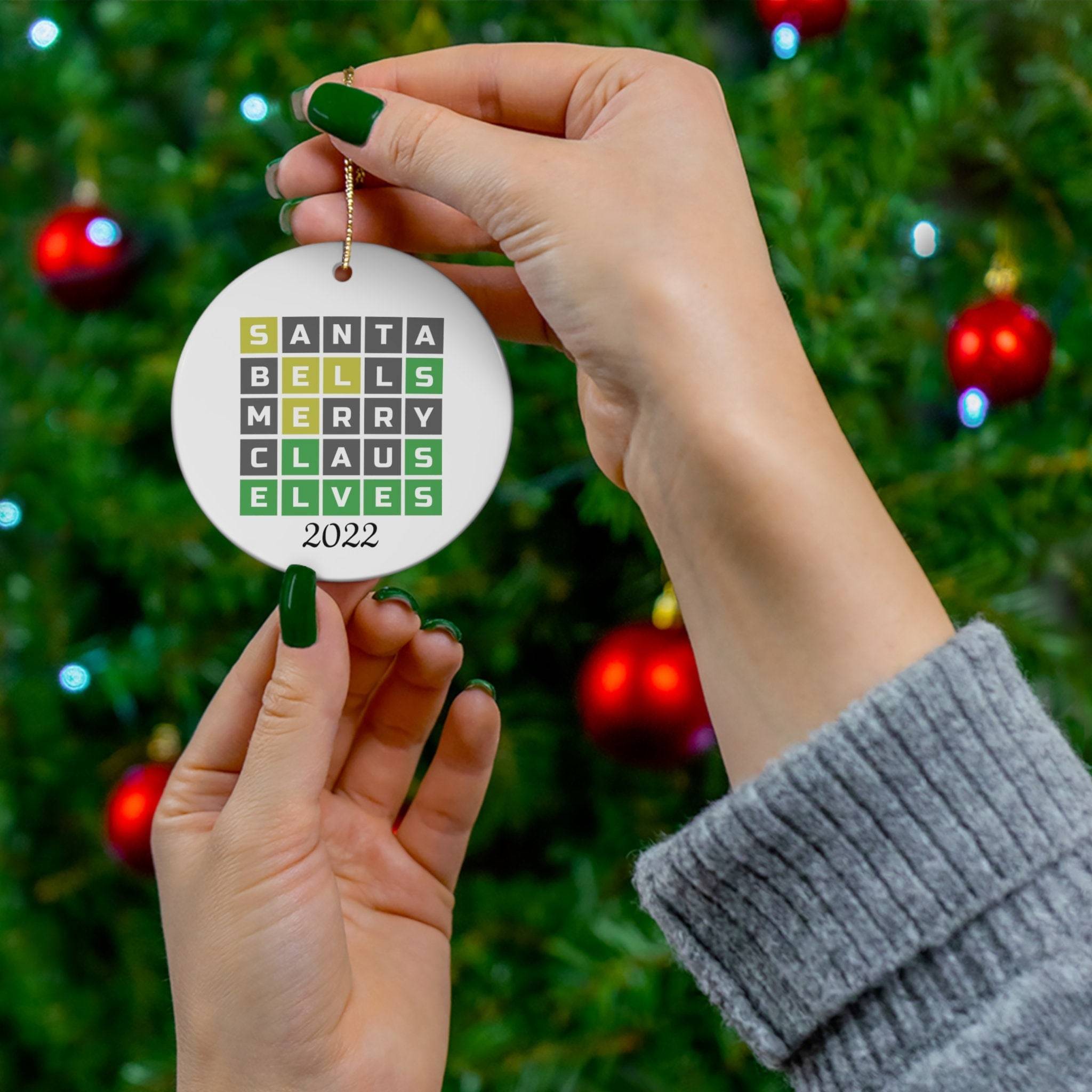 2022 Funny Wordle Lover Ornament Gift Perfect And Unique Gifts For Family On Christmas Holiday