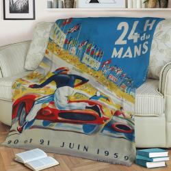 24 Heures Du Mans 1959 Fleece Throw Blanket Meaningful Gift For Halloween Christmas