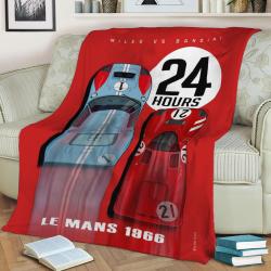 24 Hours Le Mans 1966 Fleece Throw Blanket Meaningful Gift For Halloween Christmas