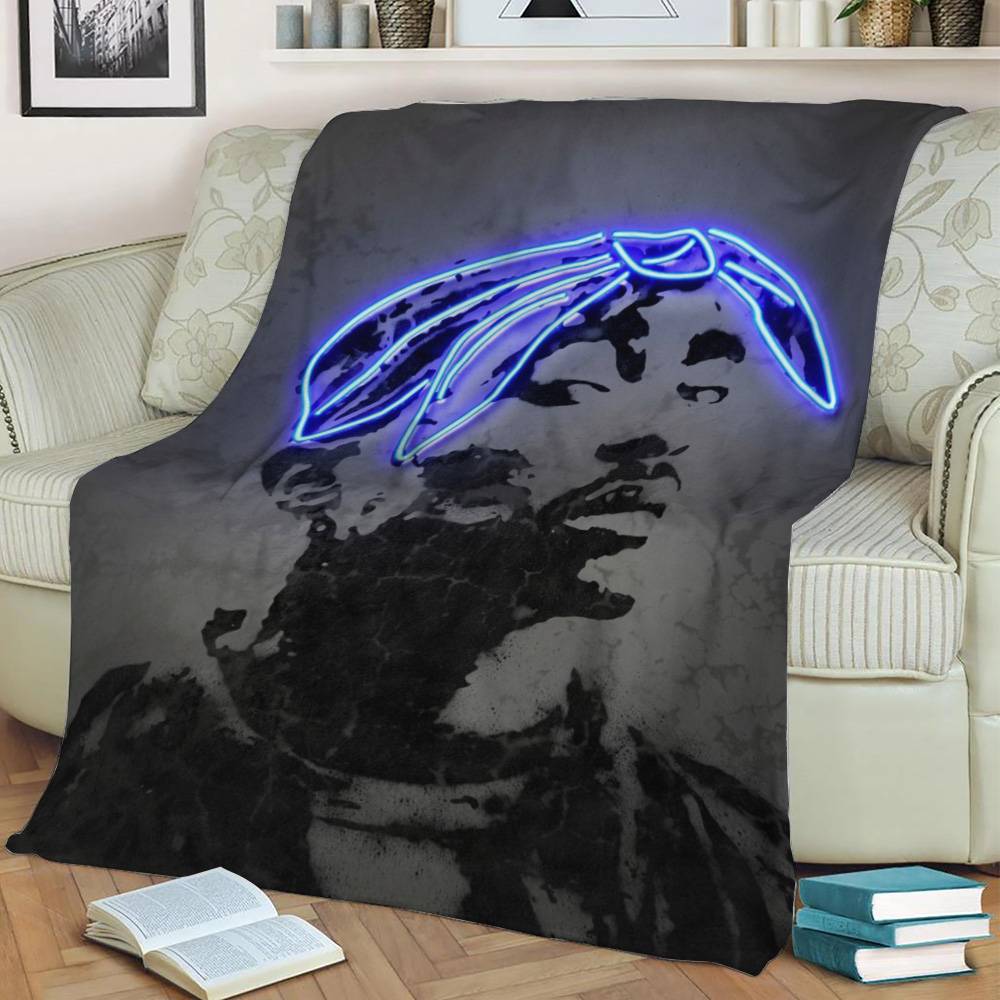 2Pac Fleece Throw Blanket Meaningful Gift For Halloween Christmas