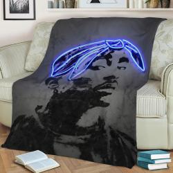 2Pac Fleece Throw Blanket Meaningful Gift For Halloween Christmas