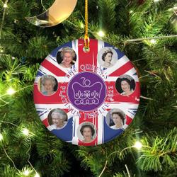Queen Elizabeth Platinum Jubilee Christmas Ornament Perfect And Unique Gifts For Family On Christmas
