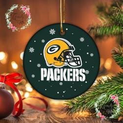 Christmas Green Bay Packer Ornament Perfect And Unique Gifts For Family On Christmas Holiday