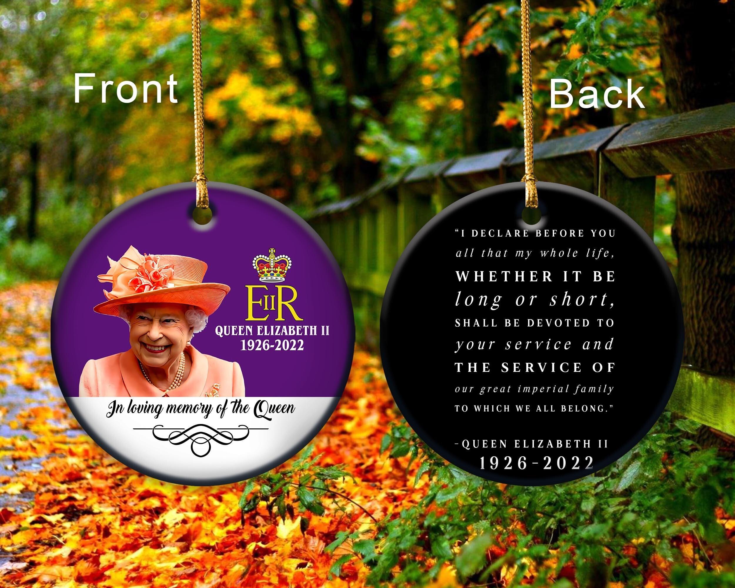 RIP Queen Elizabeth II Memorial Ornament Perfect And Unique Gifts For Family On Christmas Holiday