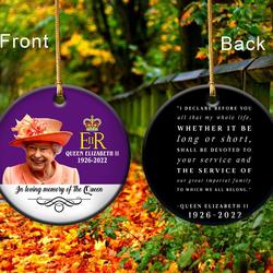 RIP Queen Elizabeth II Memorial Ornament Perfect And Unique Gifts For Family On Christmas Holiday