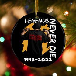 RIP Sidhu Moose Wala Pray For Legends Ornament Perfect And Unique Gifts For Family On Christmas