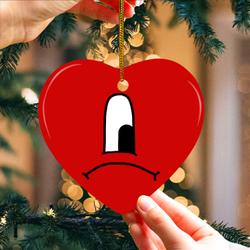 Heart Un Verano Sin Ti Bad Bunny Ornament Decoration Perfect And Unique Gifts For Family On Christmas