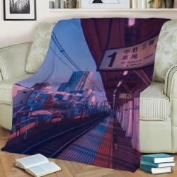 5Am In Tokyo Fleece Throw Blanket Meaningful Gift For Halloween Christmas