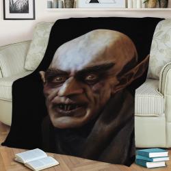 Nosferatu Fleece Throw Blanket Meaningful Gift For Halloween Christmas