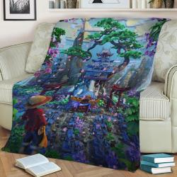 One Piece Fleece Throw Blanket Meaningful Gift For Halloween Christmas