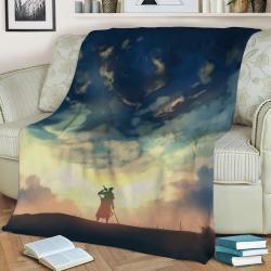 One Piece Fleece Throw Blanket Meaningful Gift For Halloween Christmas