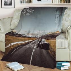 Paul Walker Fleece Throw Blanket Meaningful Gift For Halloween Christmas