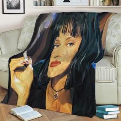 Pulp Fiction Fleece Throw Blanket Meaningful Gift For Halloween Christmas