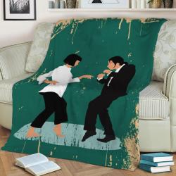 Pulp Fiction Fleece Throw Blanket Meaningful Gift For Halloween Christmas