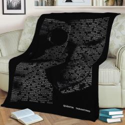 Quentin Tarantino Fleece Throw Blanket Meaningful Gift For Halloween Christmas