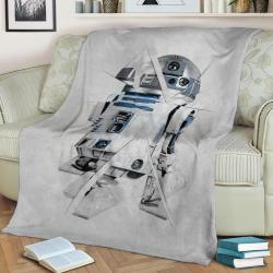 R2-D2 Fleece Throw Blanket Meaningful Gift For Halloween Christmas