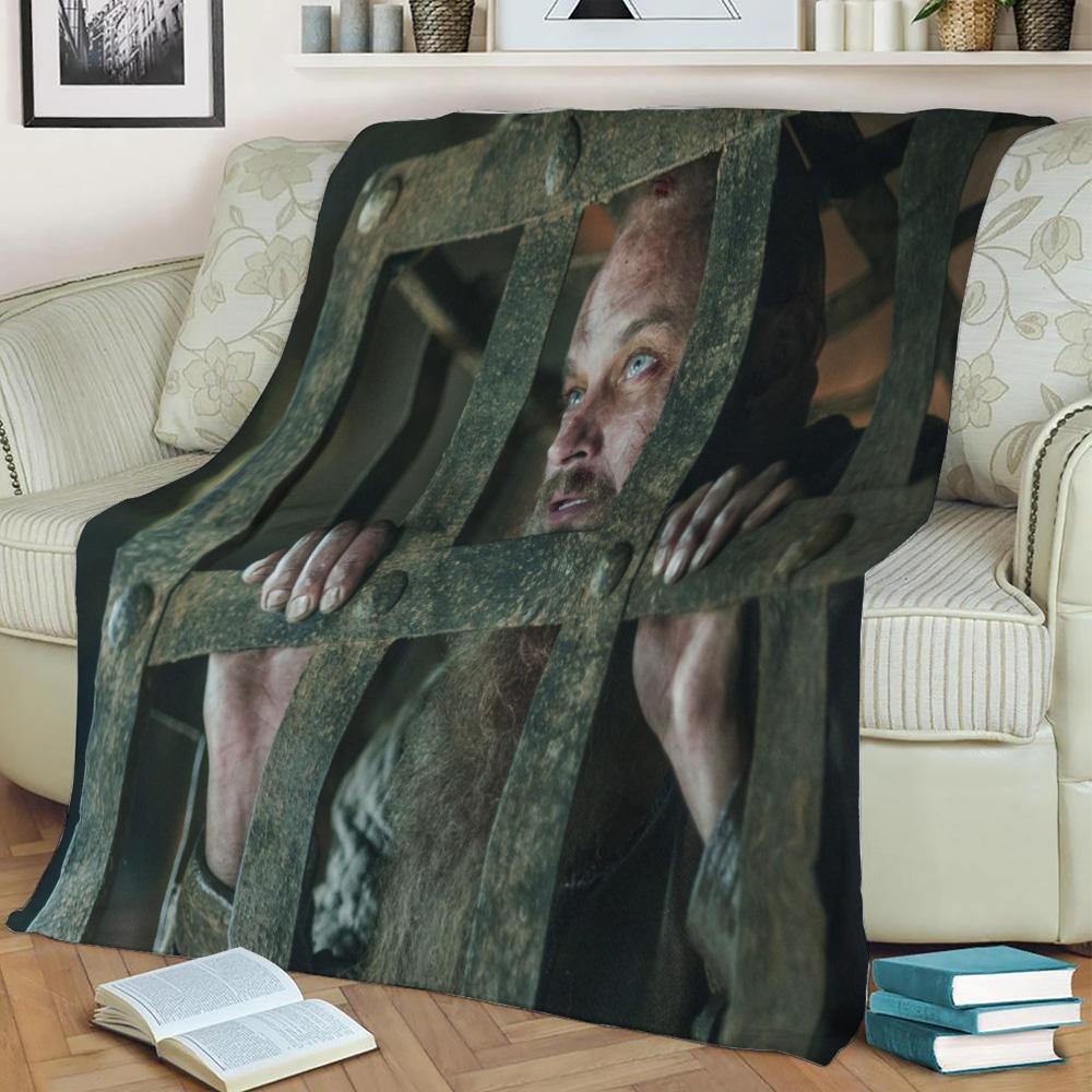 Ragnar Lothbrok Fleece Throw Blanket Meaningful Gift For Halloween Christmas