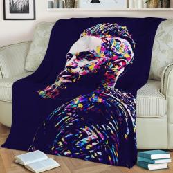 Ragnar Lothbrok Fleece Throw Blanket Meaningful Gift For Halloween Christmas
