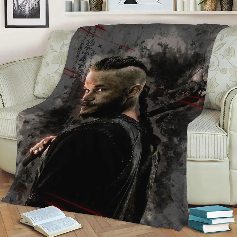 Ragnar Fleece Throw Blanket Meaningful Gift For Halloween Christmas
