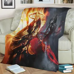 Reaper Of Souls Fleece Throw Blanket Meaningful Gift For Halloween Christmas