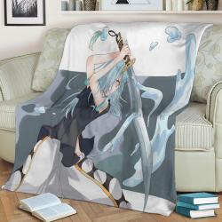 Rimuru Tempest Fleece Throw Blanket Meaningful Gift For Halloween Christmas
