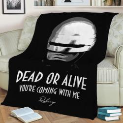 Robocop Fleece Throw Blanket Meaningful Gift For Halloween Christmas