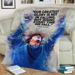 Rocky Balboa Quote Fleece Throw Blanket Meaningful Gift For Halloween Christmas