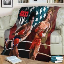Rocky Iv Fleece Throw Blanket Meaningful Gift For Halloween Christmas