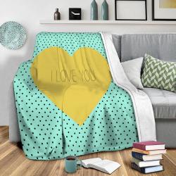 I Love You Fleece Throw Blanket Meaningful Gift For Halloween Christmas