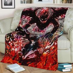 Black Clover Fleece Throw Blanket Meaningful Gift For Halloween Christmas