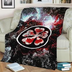 Black Clover Fleece Throw Blanket Meaningful Gift For Halloween Christmas