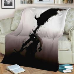 Black Clover Fleece Throw Blanket Meaningful Gift For Halloween Christmas
