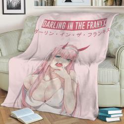 Darling In The Franxx Fleece Throw Blanket Meaningful Gift For Halloween Christmas