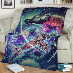 Dragon Ball Z Super Dbz Fleece Throw Blanket Meaningful Gift For Halloween Christmas
