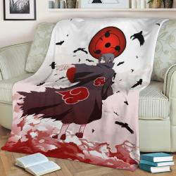 Itachi Uchiha Fleece Throw Blanket Meaningful Gift For Halloween Christmas