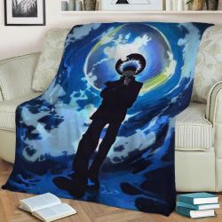 Jujutsu Kaisen Fleece Throw Blanket Meaningful Gift For Halloween Christmas