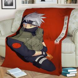Kakashi Fleece Throw Blanket Meaningful Gift For Halloween Christmas
