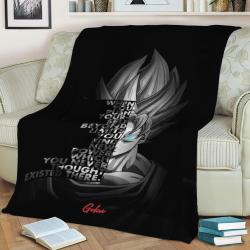 Son Goku Fleece Throw Blanket Meaningful Gift For Halloween Christmas