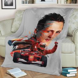 Michael Schumacher Fleece Throw Blanket Meaningful Gift For Halloween Christmas