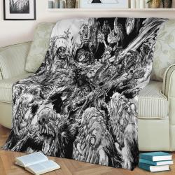 Berserk Fleece Throw Blanket Meaningful Gift For Halloween Christmas