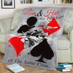 Hisoka Fleece Throw Blanket Meaningful Gift For Halloween Christmas