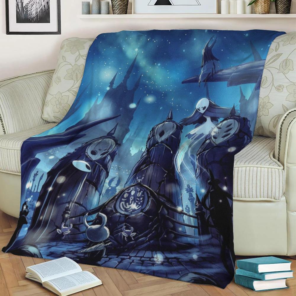 Hollow Knight Fleece Throw Blanket Meaningful Gift For Halloween Christmas