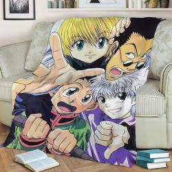 Hunterxhunter Fleece Throw Blanket Meaningful Gift For Halloween Christmas