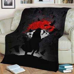 Itachi Uchiha Fleece Throw Blanket Meaningful Gift For Halloween Christmas