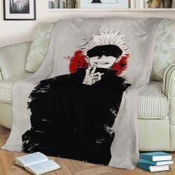 Jujutsu Kaisen Fleece Throw Blanket Meaningful Gift For Halloween Christmas