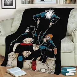 Jujutsu Kaisen Fleece Throw Blanket Meaningful Gift For Halloween Christmas