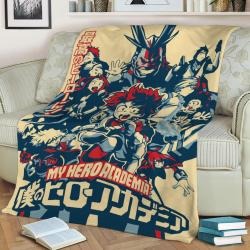 My Hero Academia Fleece Throw Blanket Meaningful Gift For Halloween Christmas